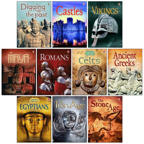 Usborne Beginners History 10 Books Set (Castles, Vikings, Romans, The Celts...) - Picture 2 of 5